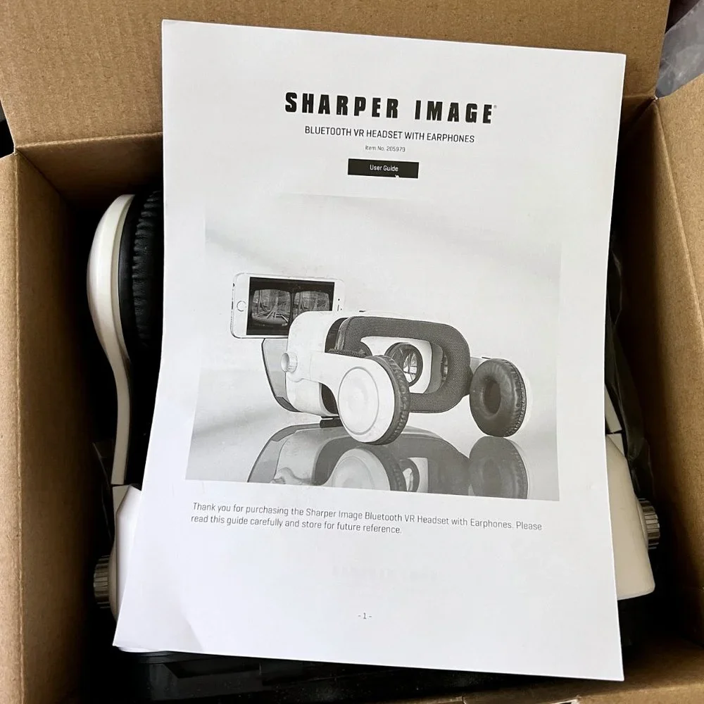 Sharper Image Bluetooth VR Headset with Earphones